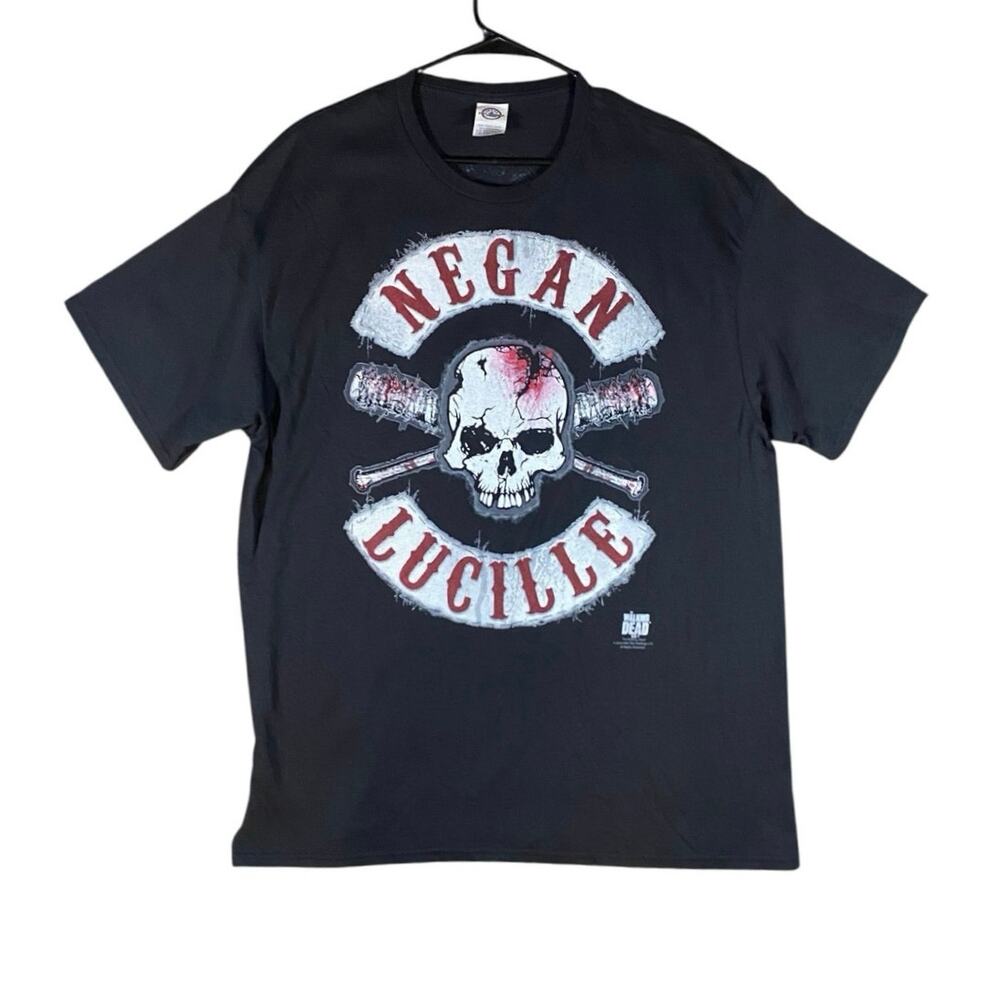 Retro Y2K Walking Dead Negan Lucille T-shirt - XL